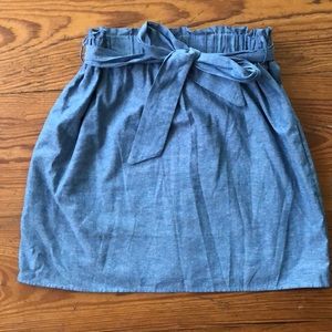 Denim stretch skirt